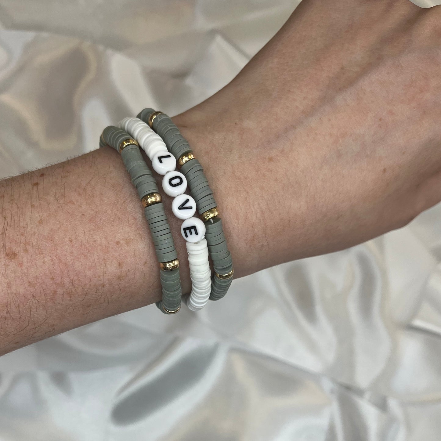 Bracelet bohème Gris